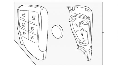 Genuine gm remote control door lock and theft deterrent transmitter 13541563