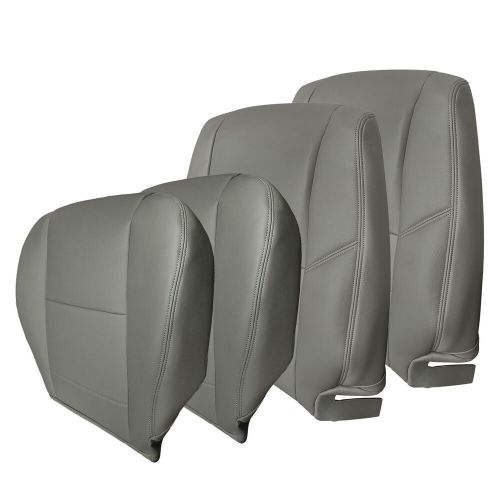 Driver &amp; passenger bottom &amp; top seat cover gray for 2000-2007 toyota sequoia us