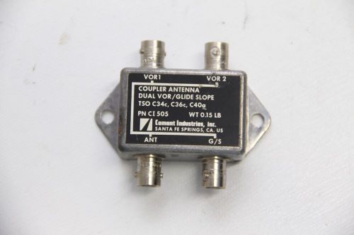 Comant antenna coupler dual vor / glide slope, p/n: ci-505