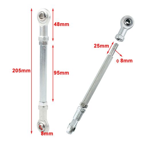 For atv go kart metal bolt tie rod ball joiner steering shaft assembly