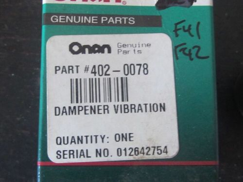 New genuine onan dampener mount 402-0078