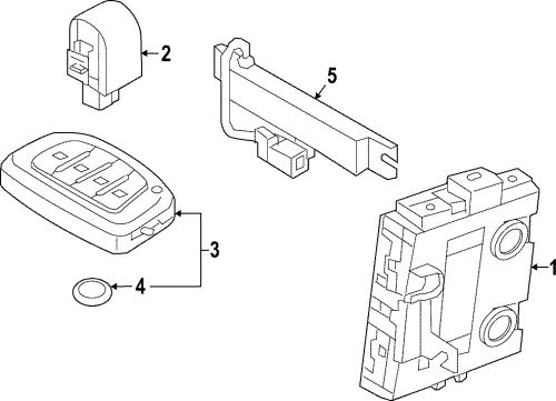 Genuine hyundai keyless entry transmitter 95440-gi010