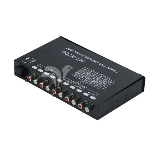 Tzt 7-band equalizer car audio eq tuning crossover amplifier 12v pre-parametric