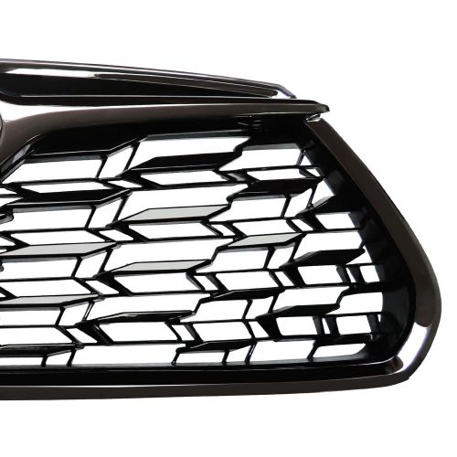 Front upper grille mesh for 2020 2021 toyota highlander chrome black grille mesh