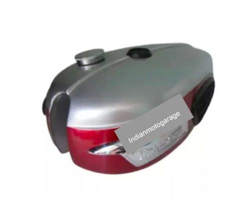 Fit for triumph trophy tr25w silver &amp; red petrol tank 250cc 1969-71 with cap