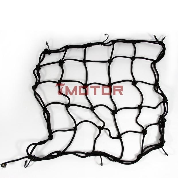 7m 16'' x 16'' bungee cargo net tiedown motorcycle bike cycling black web holder