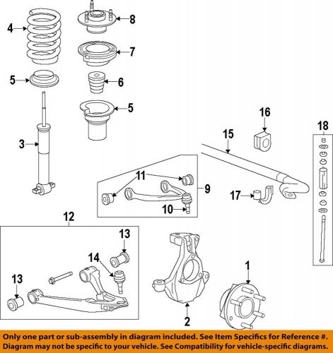 Gm oem front suspension-steering knuckle spindle 22842314