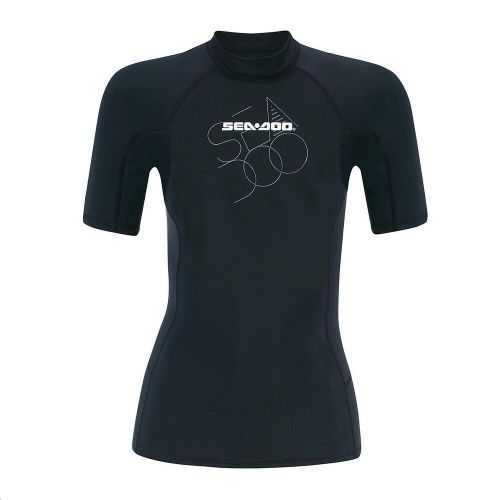 Sea-doo sea-doo short sleeve womens rashguard 2867320490 black sm