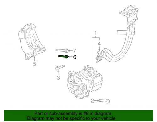 Genuine gm engine crankshaft main bearing cap bolt 11588733