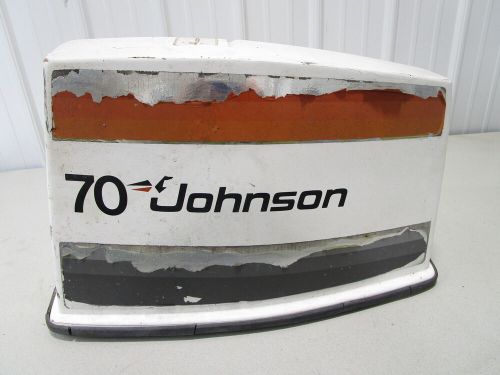 1970&#039;s johnson 70 hp outboard top engine cover motor cowl hood 387314