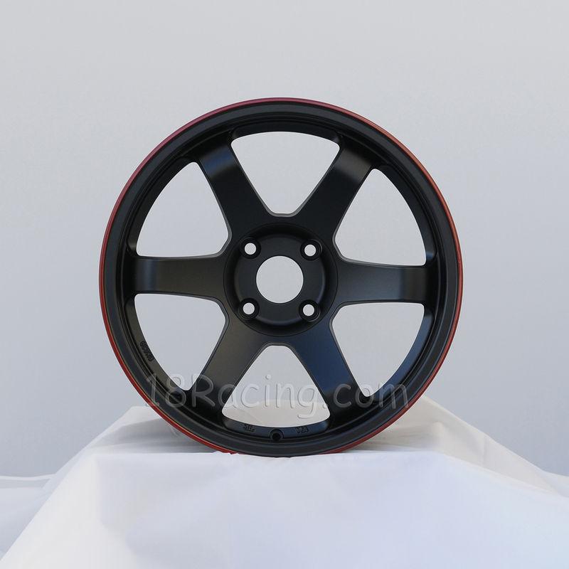 Rota wheel grid offroad 17x9 & 17x9.5 4x114.3 +12 flat black red lip  240z 240sx