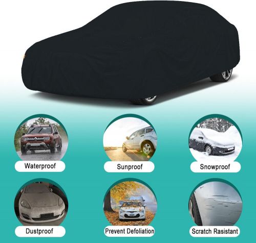 Outdoor car cover waterproof dust rain scratch black for dodge viper gts srt r/t