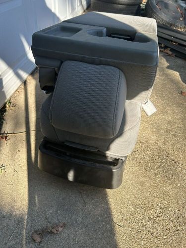 2011 - 2014 ford f150 center fold jump seat center console gray cloth f-150