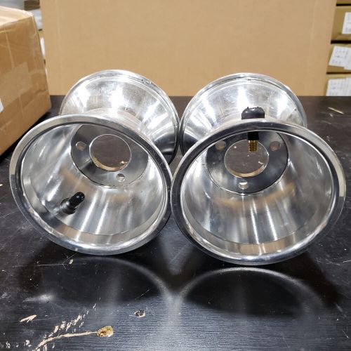 Aluminum go kart wheels chrome 3 bolt 5&#034;x 4.5&#034; (2) pair