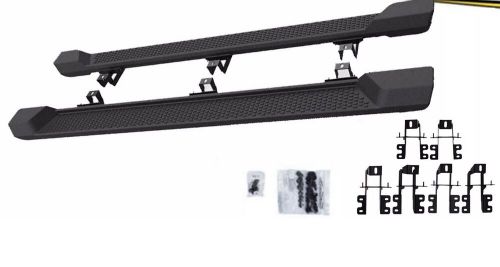 Running boards for 2018-2024 jeep wrangler jl 4 door 6&#034; abs nerf bars side steps