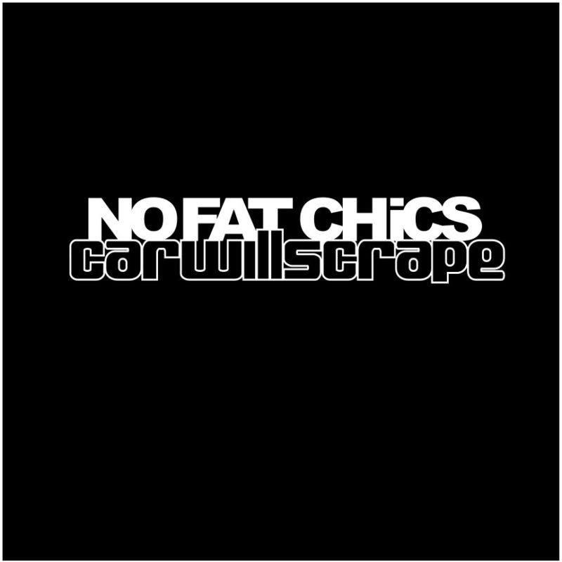 No fat chicks vinyl decal sticker window lowered car drift jdm slammed - 8 inch