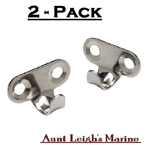 Seachoice pair (2) stainless steel utility hooks light duty lashing wall hanging