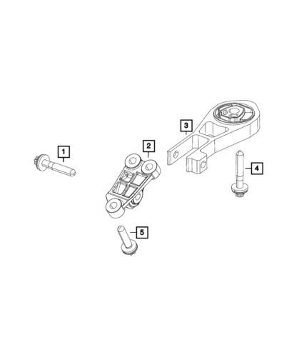 Genuine mopar transmission mount isolator 68569386aa