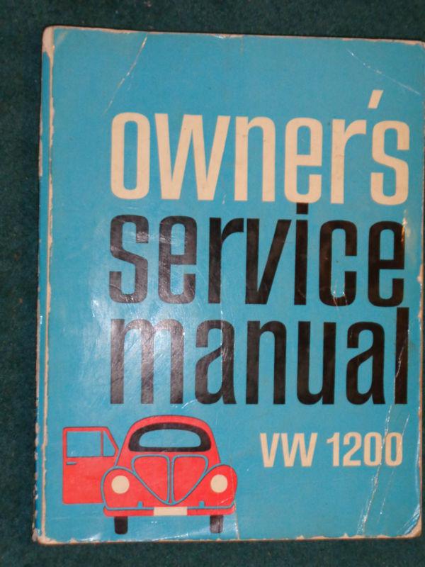 1965 & prior volkswagen 1200 bug / beetle shop manual / printed in germany '65