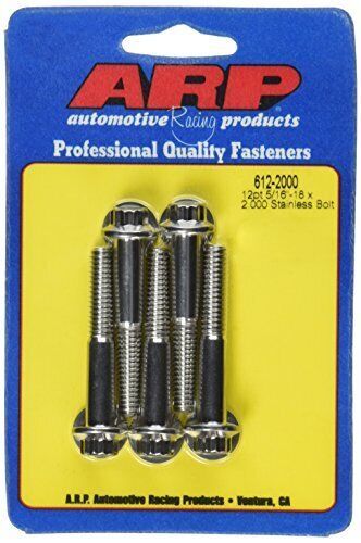 Auto racing products    612 2000    arp 6122000 5 pack of stainless steel