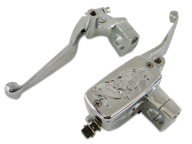 1" chrome eagle brake 17mm clutch lever for shadow suzuki v-star vulcan cruiser 