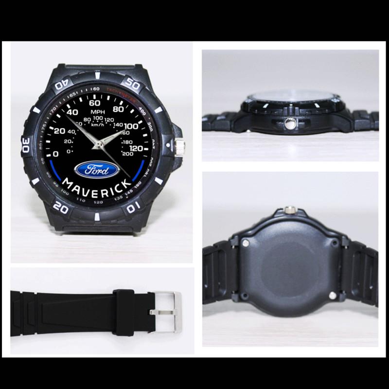 -hot- ford maverick speedometer style custom black sport quartz watch