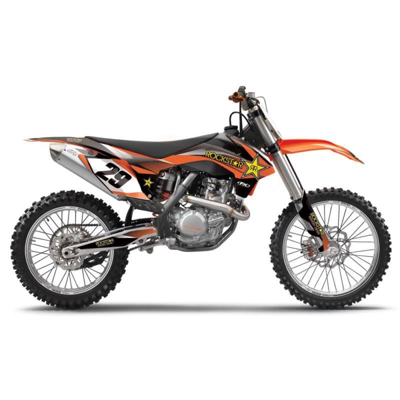 2014 fx rockstar full graphics kit w/ trim ktm sx125-450f xc 13-14