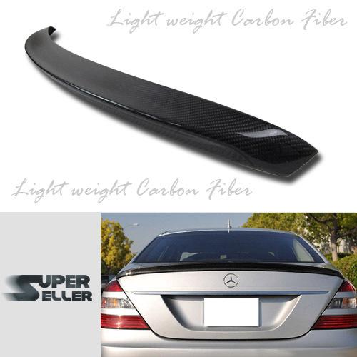 Carbon fiber mercedes benz w221 a type rear boot trunk spoiler 07☜