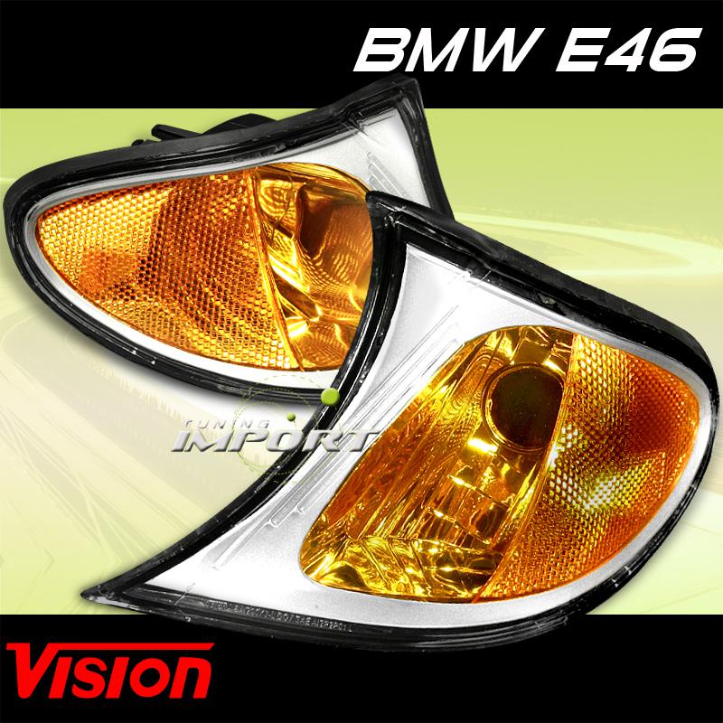 Bmw 02-05 3 series e46 vision replacement left right corner signal light lamp