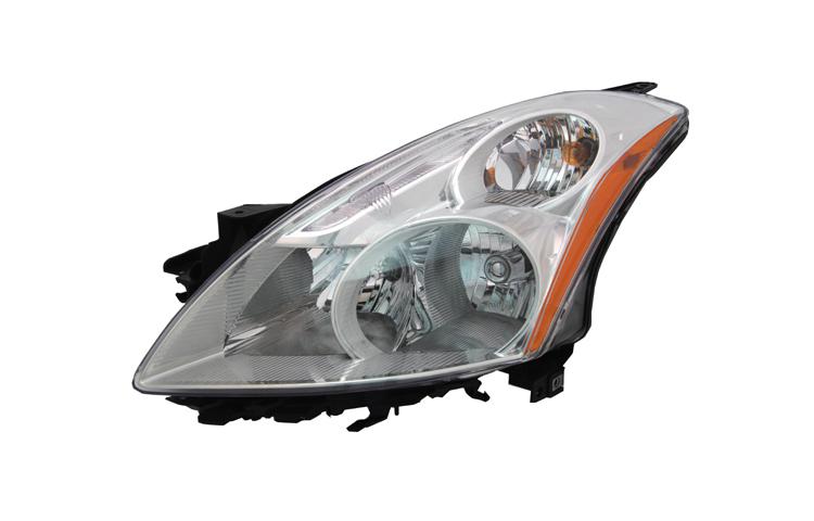 Left driver side replacement headlight hid type 10-10 nissan altima 4dr