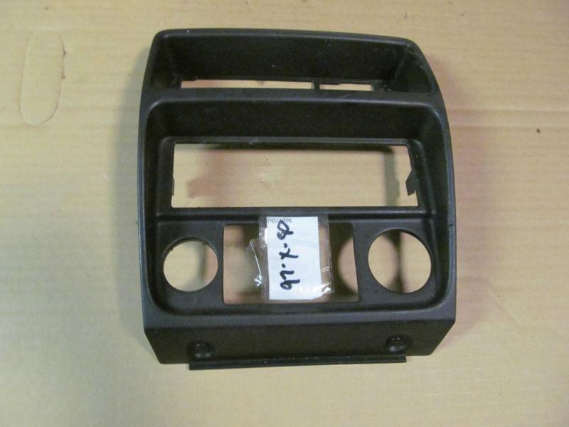 95-01 geo metro suzuki swift front dash radio bezel trim cig lighter oem