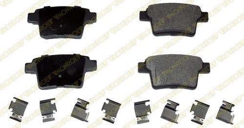 Monroe fx1071 brake pad or shoe, rear-monroe prosolution semi-metallic brake pad