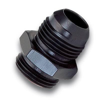 Russell coupler straight -12 an o-ring male--16 an male black