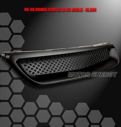 1996 1997 1998 honda civic jdm type-r front hood mesh grille grill insert black