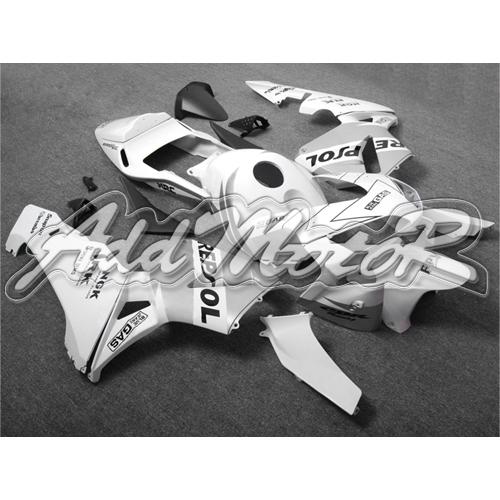 Injection molded fit cbr600rr 03 04 repsol silver fairing 63n35