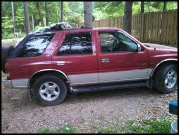 Rear door isuzu rodeo 628303 91 92 93 94 95 96 97 assy red pwr