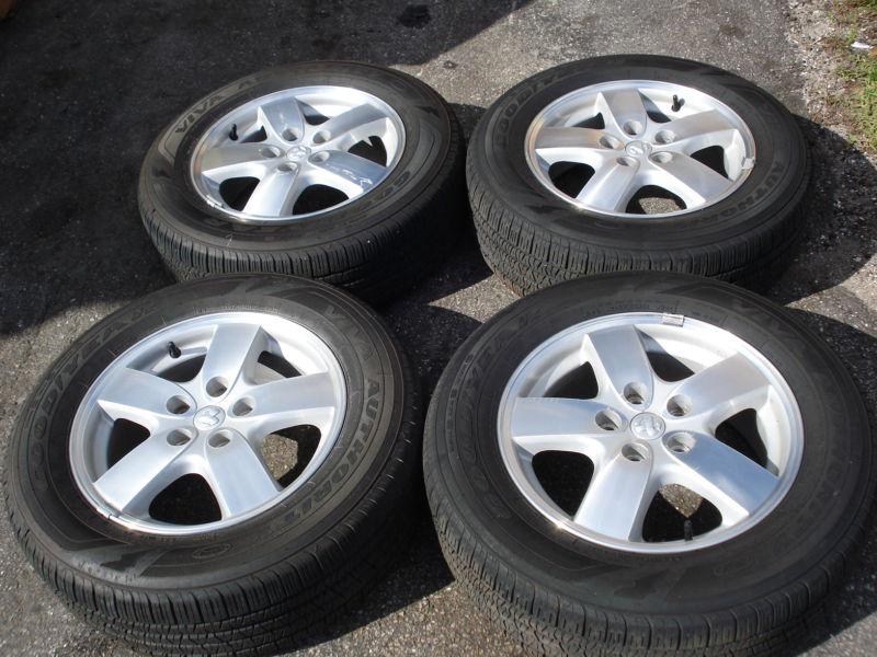 16" aluminum rim wheel tire set dodge grand caravan chrysler town & country