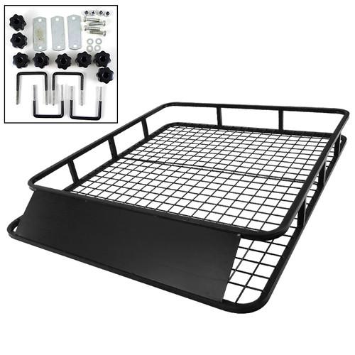 Universal cargo rack car roof top luggage carrier basket traveling suvs trucks