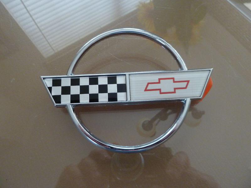 1988 corvette rear gas door emblem 35th anniversary n.o.s. new! no reserve