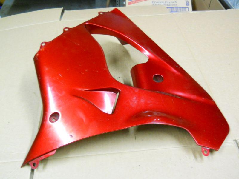 1998 1999 kawasaki zx9r 900 left mid fairing panel 98 99 zx-9r zx 9 r oem stock