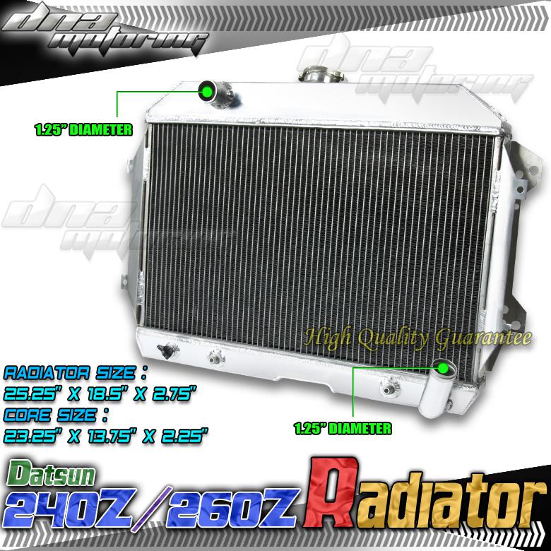 Nissan 240z/260z/fairlady/z dual core/2rows full aluminum radiator cooling jdm