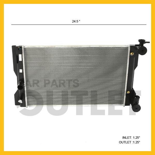 09 10 corolla xrs radiator assembly matrix 2.4l l4 auto