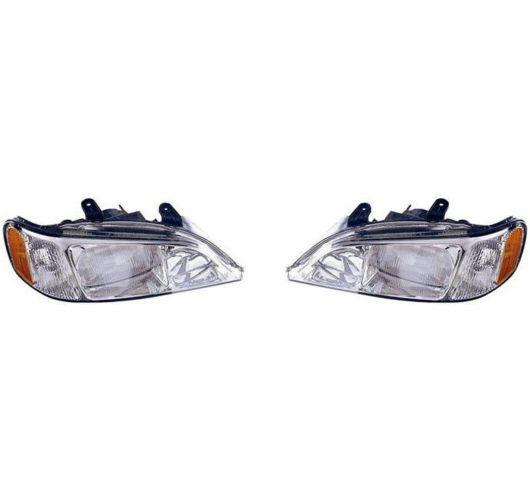 99-01 acura tl headlights headlamps pair set new