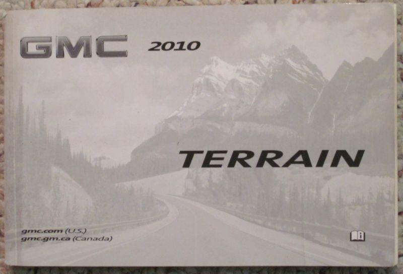 2010 gmc terrain owners manual