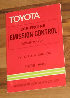 Toyota corona/celica/hilux 20r emissions service repair manual_oem_vgc!