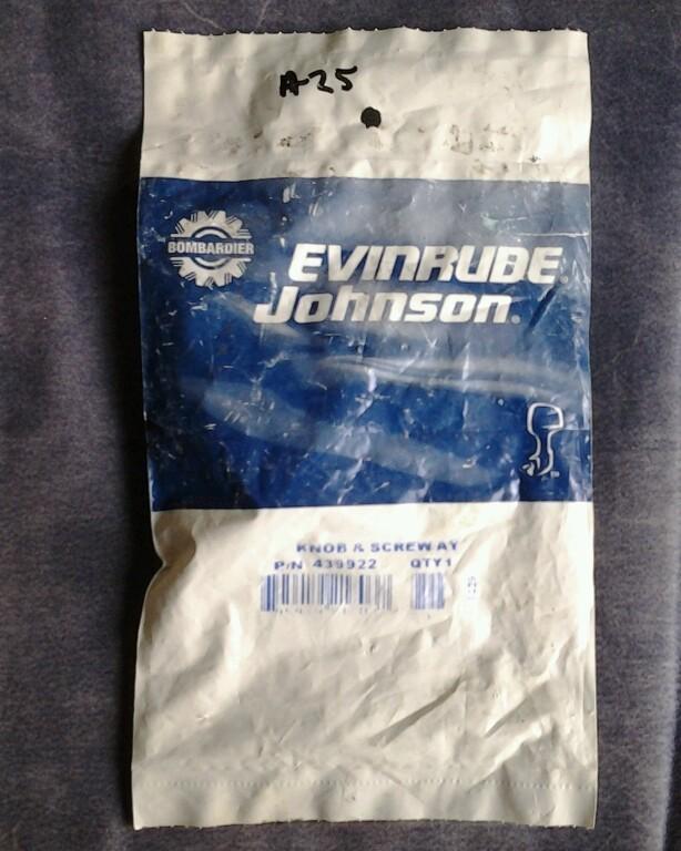 New knob screway 439922, evinrude/johnson