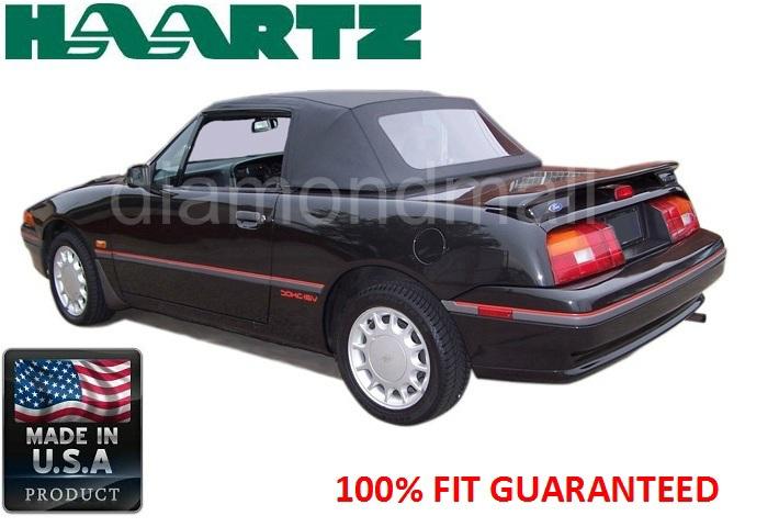 Ford / mercury capri convertible soft top & plastic window fits: july 1992-1994