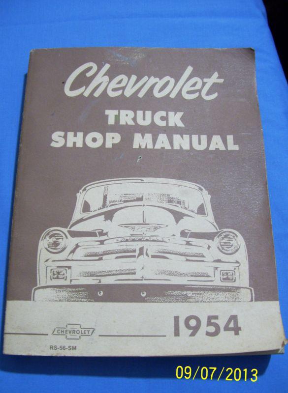 1954 chevrolet truck shop service repair manual engine drivetrain electrical oem