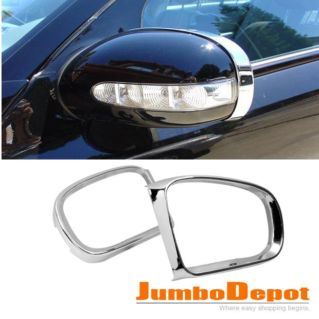 Brand new triple chrome mirror cover trim kit 2 fits for mercedes w220 s320 s350