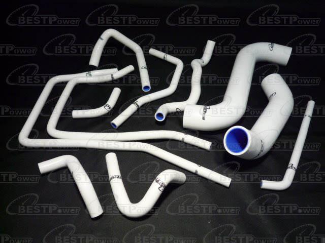 Subaru impreza gdb/ggb 2.0 sti silicone radiator coolant heater hose pipe white 